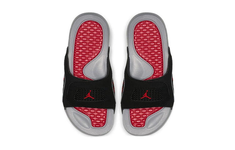 (GS) Air Jordan Hydro 4 Retro Slide 'Black Cement Grey' 532226-006