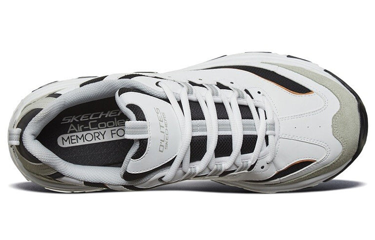 Skechers D'Lites 1.0 Low Running Shoes White/Grey 666114-WLGY
