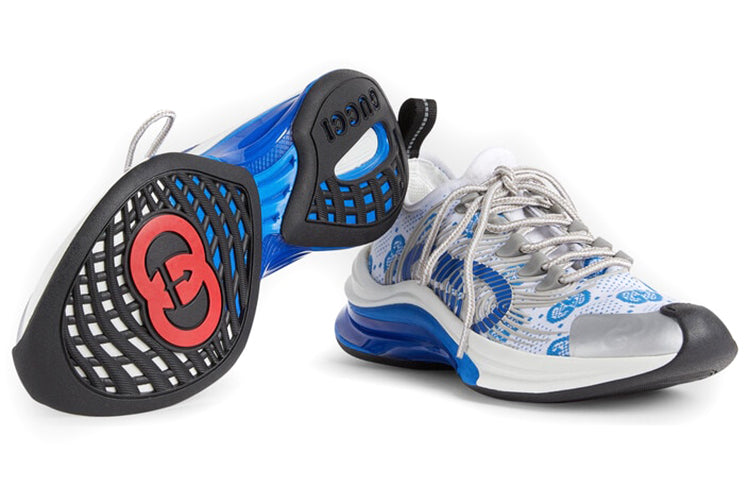 (WMNS) Gucci Run Sneaker 'White Blue' 680903-USN10-8485