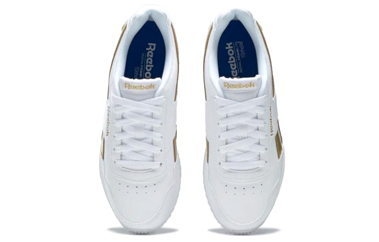 (WMNS) Reebok Royal Glide Ripple Clip 'White Gold' BS5818
