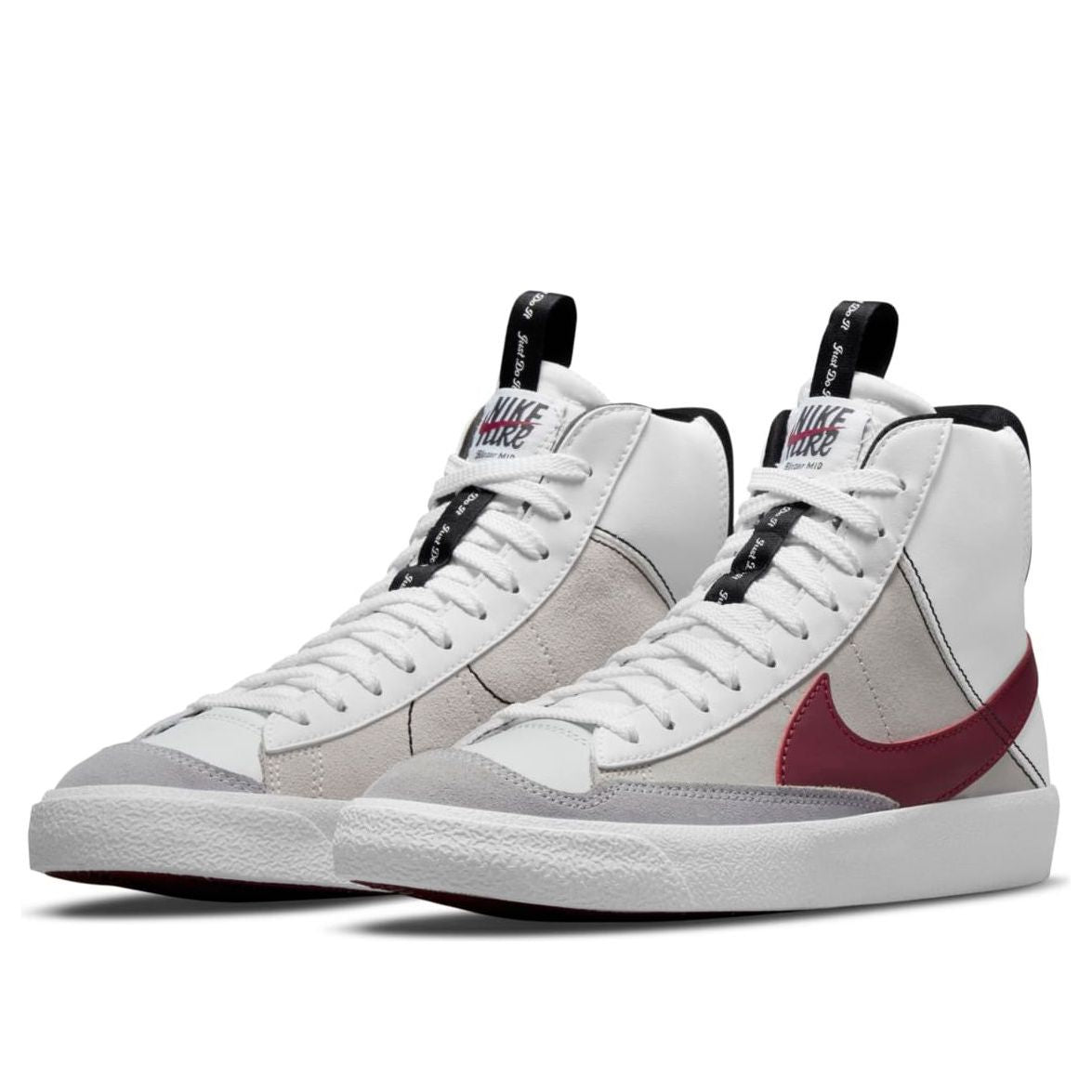 (GS) Nike Blazer Mid '77 SE 'White Rush Maroon' DH8640-101