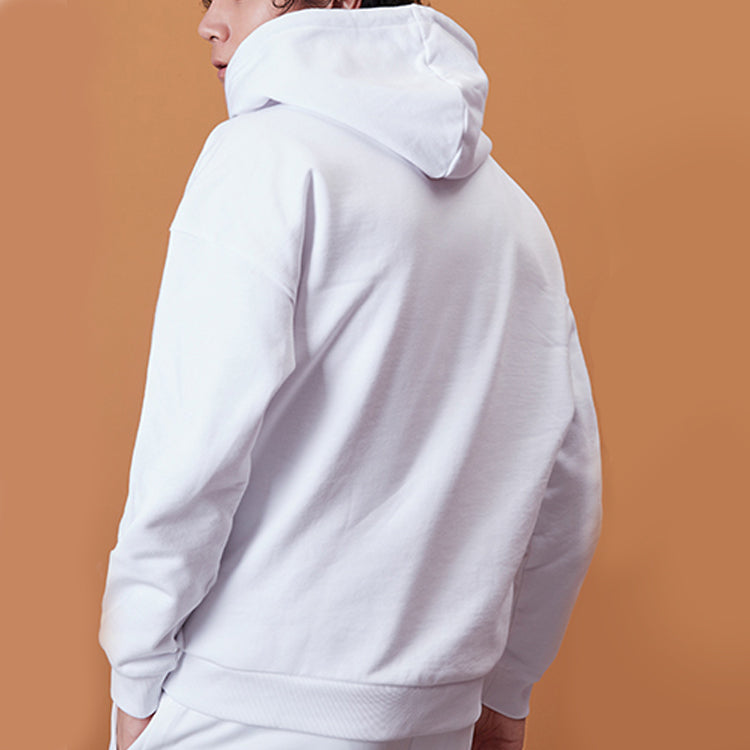 Li-Ning New York Fashion Week Classic logo Printing Couple Style Hoodie 'White' AWDP837-1