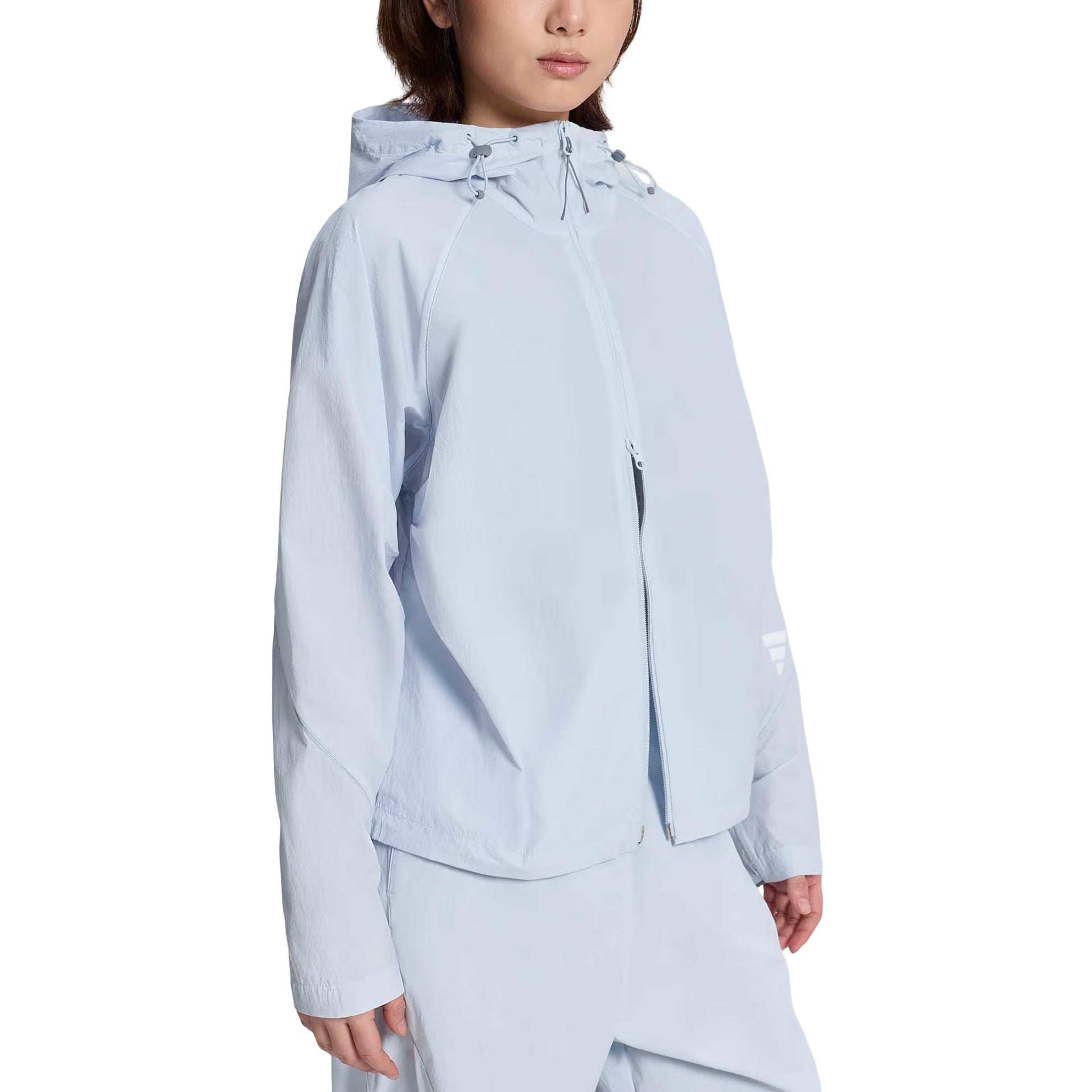 (WMNS) adidas Future Style Woven Jacket Asia Sizing 'Halo Blue' KS2733