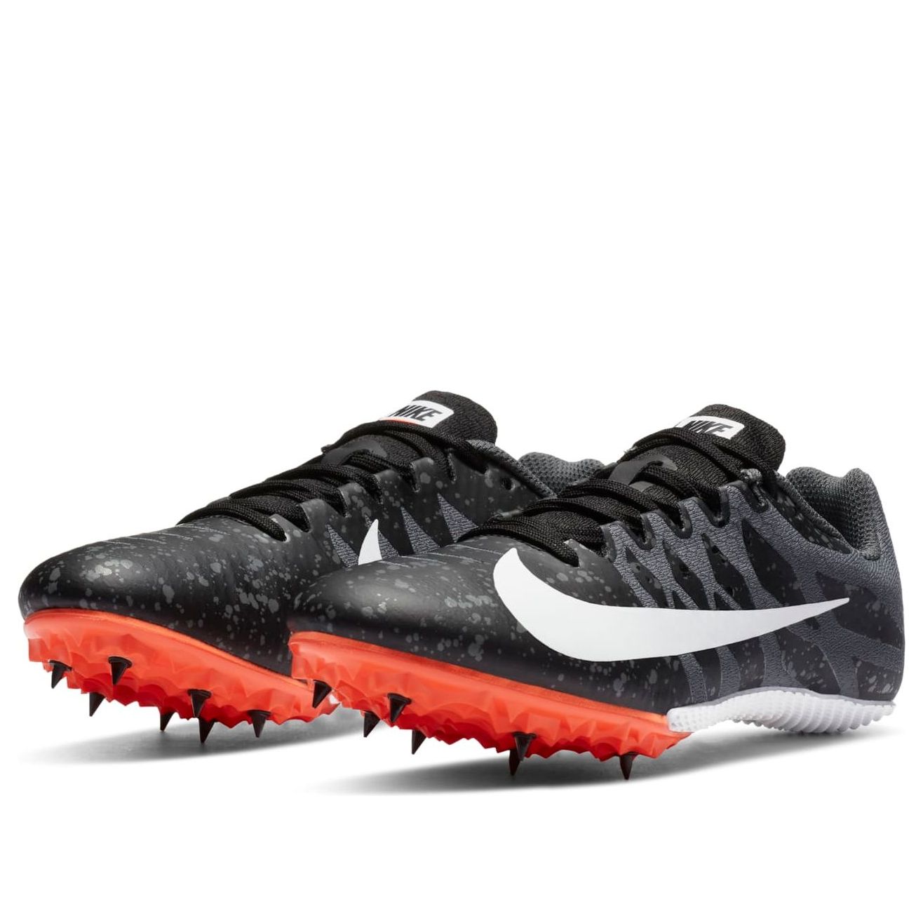 (WMNS) Nike Air Zoom Rival S 9 Spikes 'Paint Splatter Black Iron Grey' 907565-008