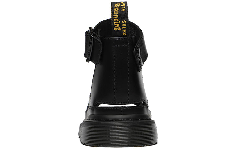 (WMNS) Dr. Martens Vintage Platform Hollowed Sandal Black 24477001