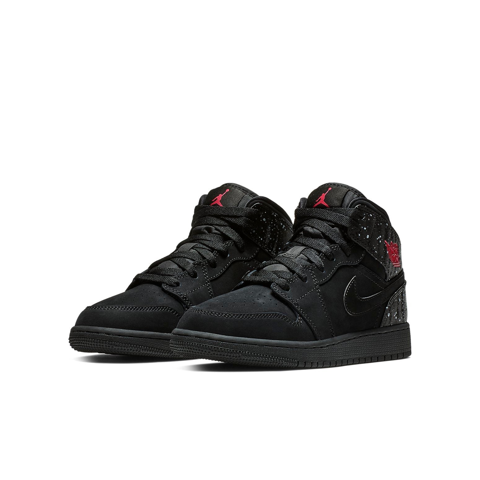 (GS) Air Jordan 1 Mid 'Black Rush Pink' 555112-001