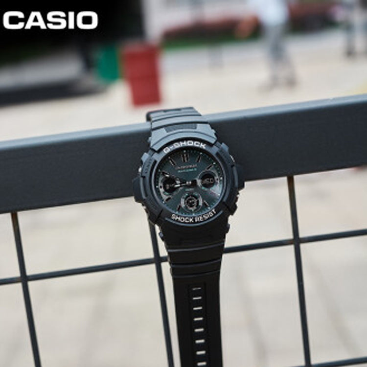 CASIO G-Shock Analog-Digital 'Black Green' AWG-M100SMG-1A