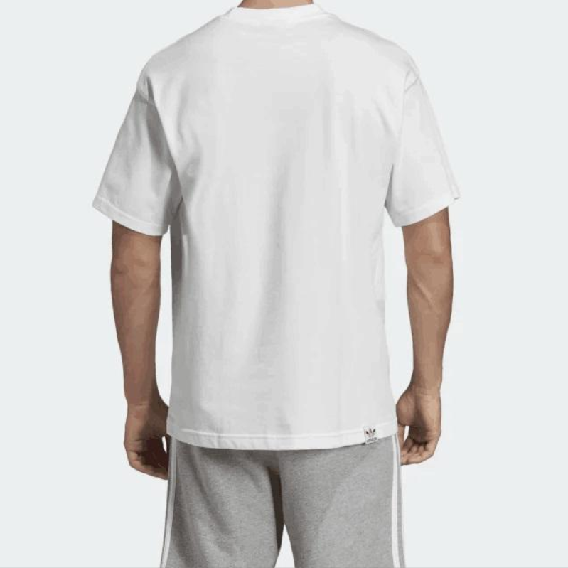 adidas originals Pride Tee Rainbow Logo Short Sleeve White FI0882