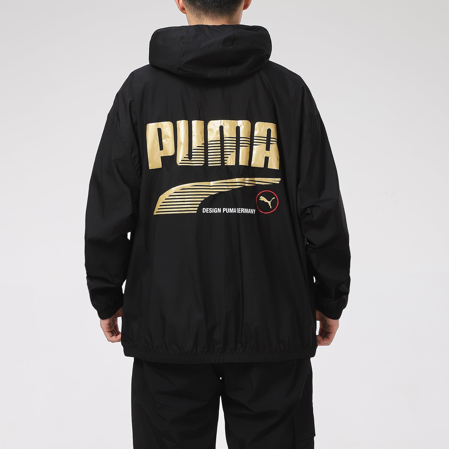 PUMA Decor 8 Lightweight Woven Jacket 'Black Gold' 531487-01
