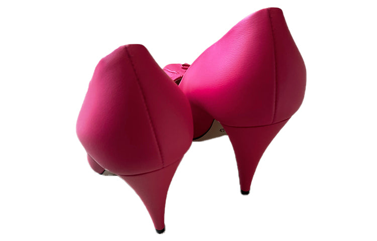 (WMNS) Gucci Nappa Bow High Heel Pumps 'Bright Fucsia' 551759-BKO00-5611