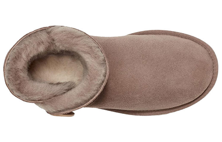 (WMNS) UGG Mini Bailey Button II Boot Fleece Lined Coffee 1016422-CRBO