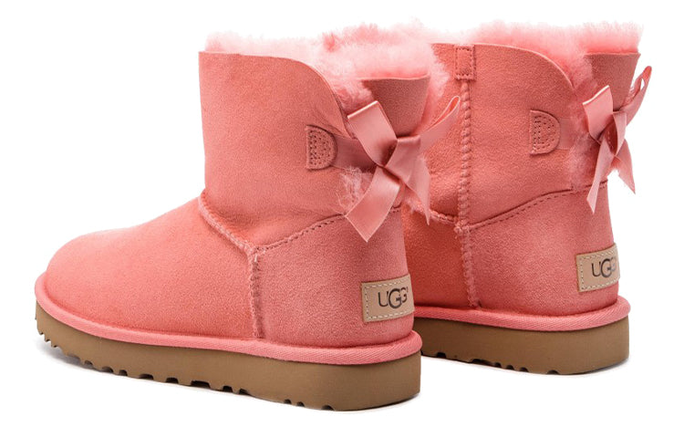 (WMNS) UGG Mini Bailey Bow II Fleece Lined Pink 1016501-LNT