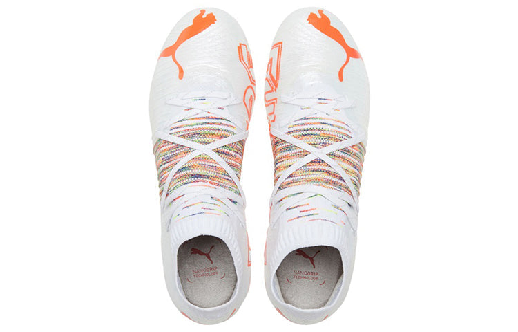 PUMA Future z 1.1 MG Soccer Cleats White/Orange 106377-02