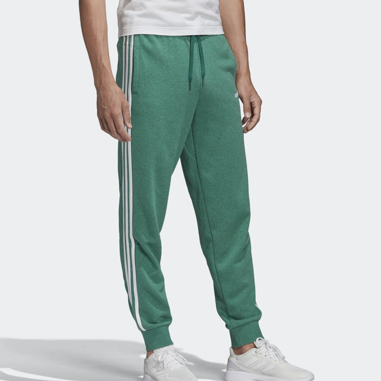 adidas Classic Logo Printing Drawstring Sports Pants Green FM6284