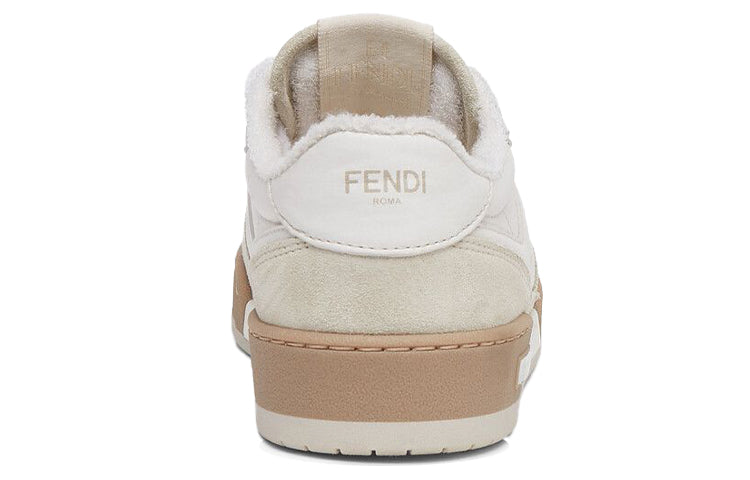 (WMNS) FENDI Match Low Top Suede 'White' 8E8252AHH2F1FHS