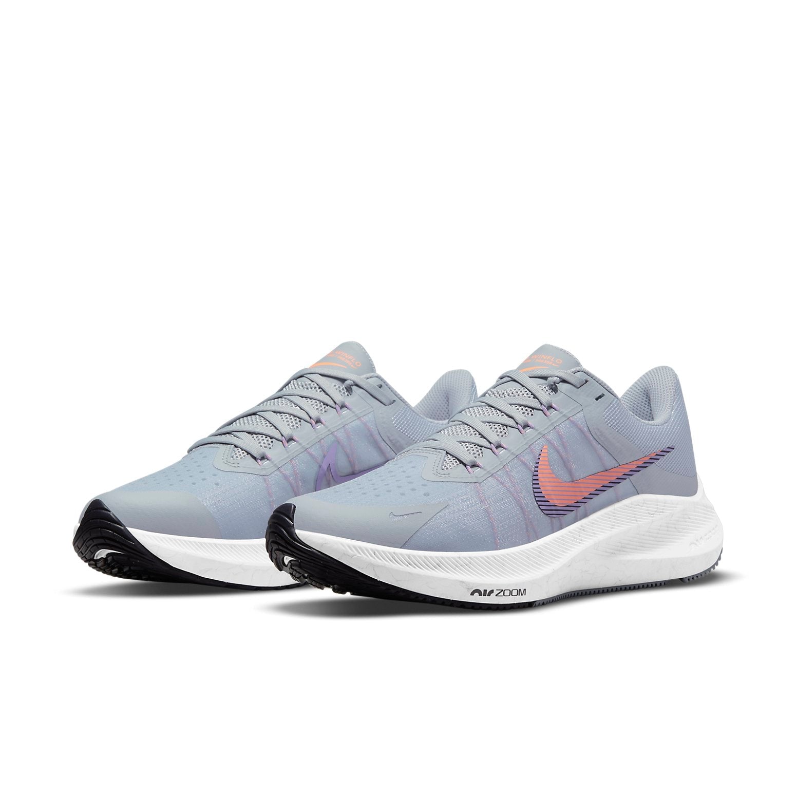(WMNS) Nike Air Zoom Winflo 8 'Wolf Grey Atomic Orange' CW3421-006