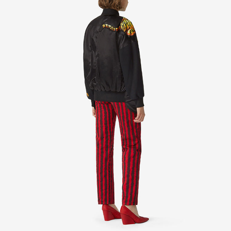 KENZO x Kansaiyamamoto Crossover SS21 TIGER Embroidered Aviator Black Jacket FB52BL1255KC-99
