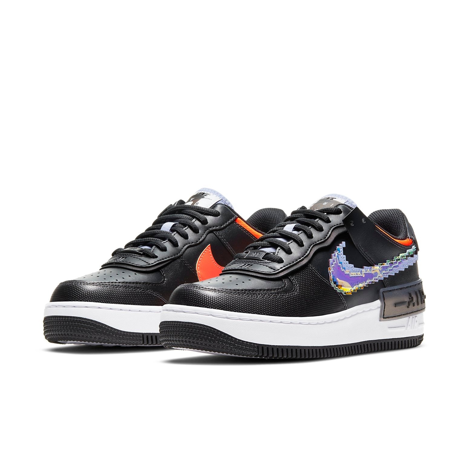 (WMNS) Nike Air Force 1 Shadow SE 'Pixel Swoosh - Off Noir' CV8480-001