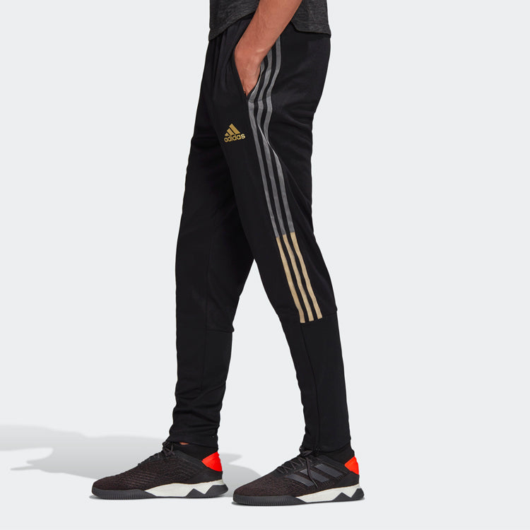 adidas Pogba Soccer/Football Training Slim Fit Sports Long Pants Black FI0712