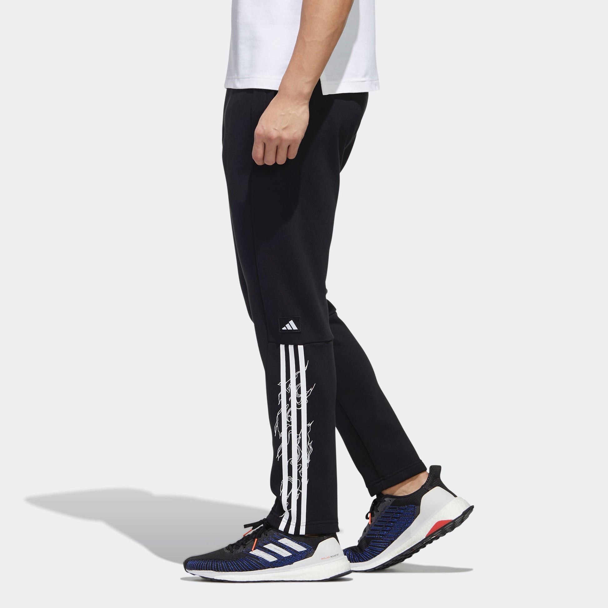 adidas Ub Pnt Wv Deco logo Printing Training Running Casual Sports Pants Black GM4428