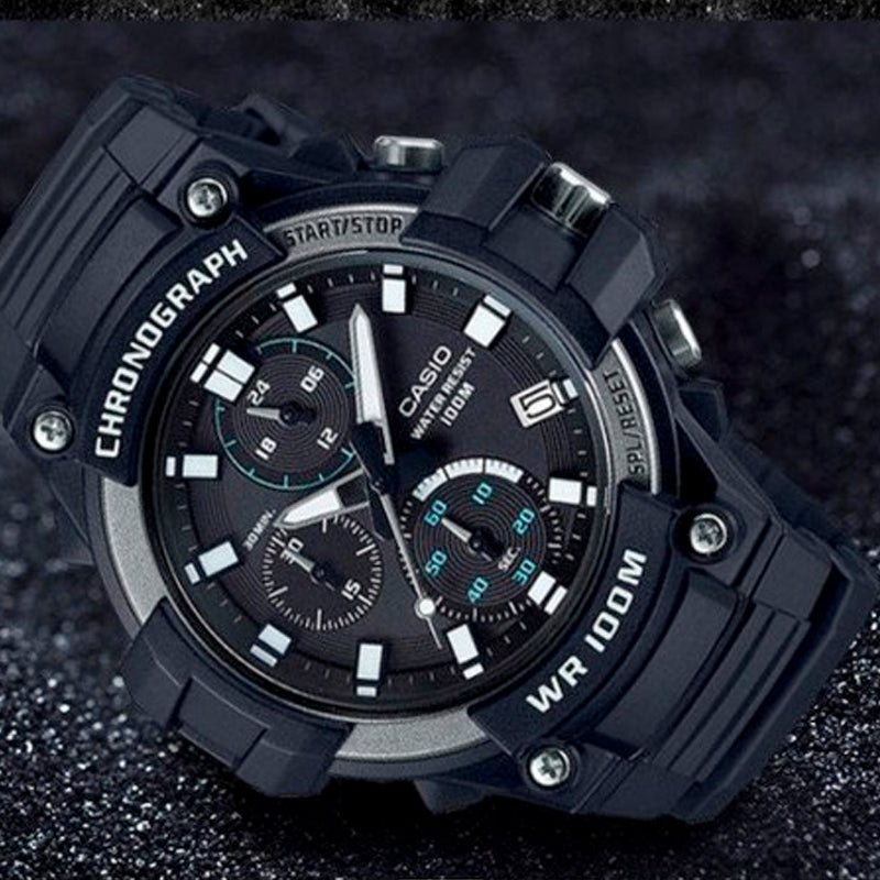 CASIO Waterproof Mens Navy Blue Analog MCW-110H-1A