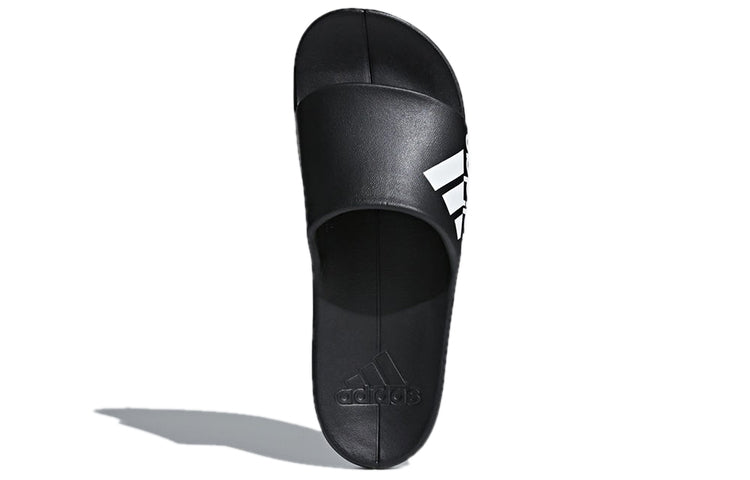 adidas Aqualette Cloudfoam Slippers 'Black White' CM7928