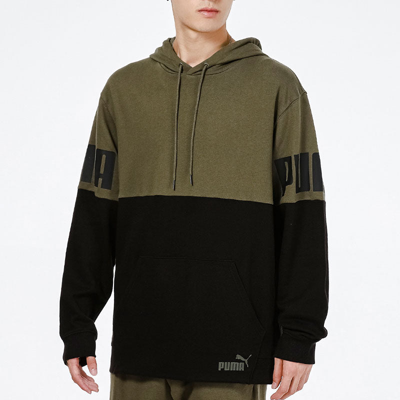PUMA Power Colorbloc Jumper Hoodie 'Green' 847723-44