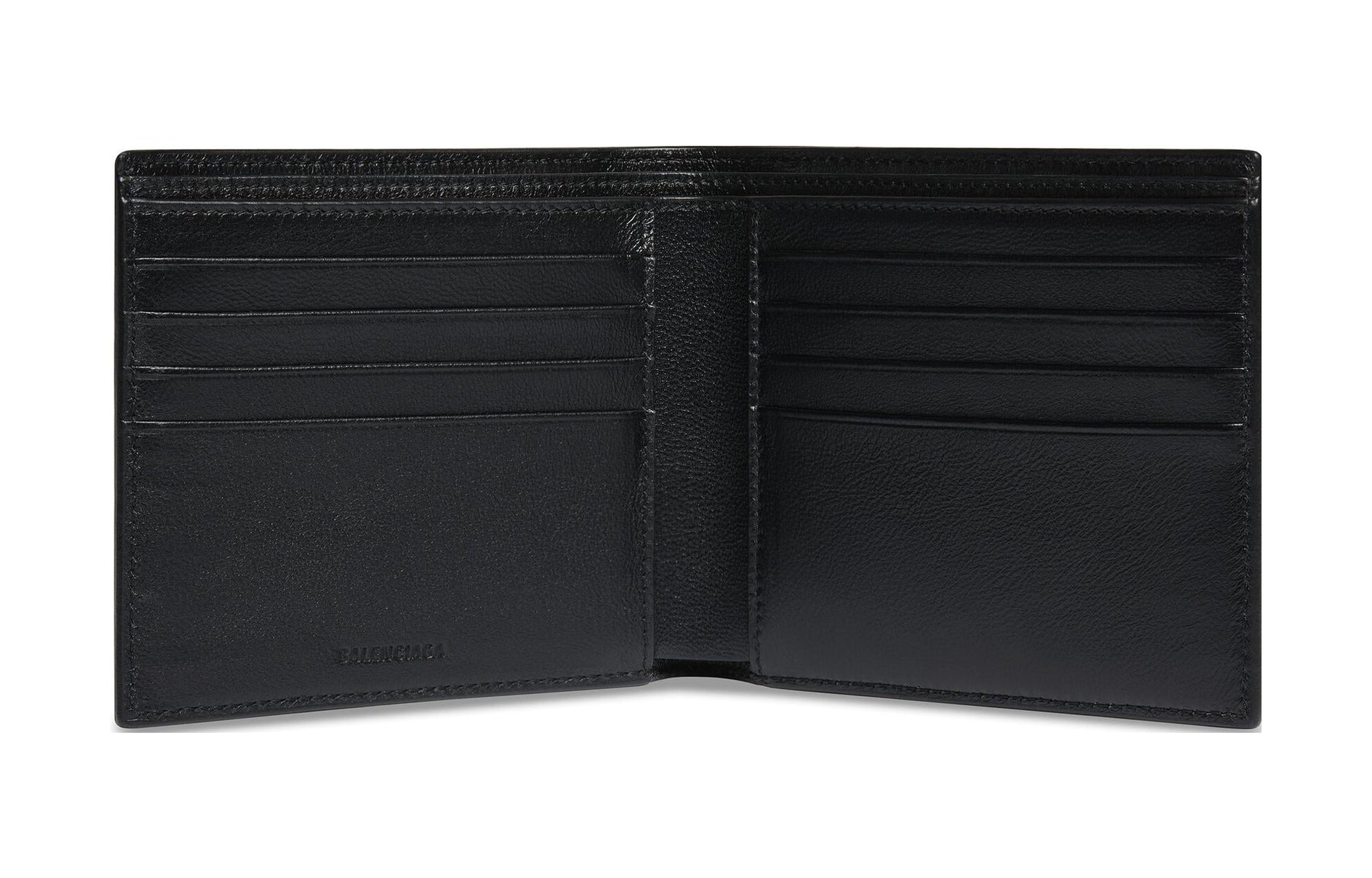 Balenciaga Square Folded Graffiti Wallet 'Black White' 594549210LH1090
