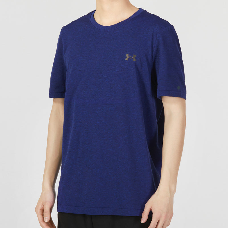 Under Armour Rush Seamless Legacy Tee 'Dark Blue' 1376781-468