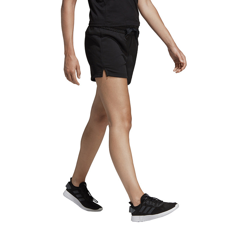 (WMNS) adidas Essentials Linear Logo Shorts Asia Sizing 'Black White' DP2393