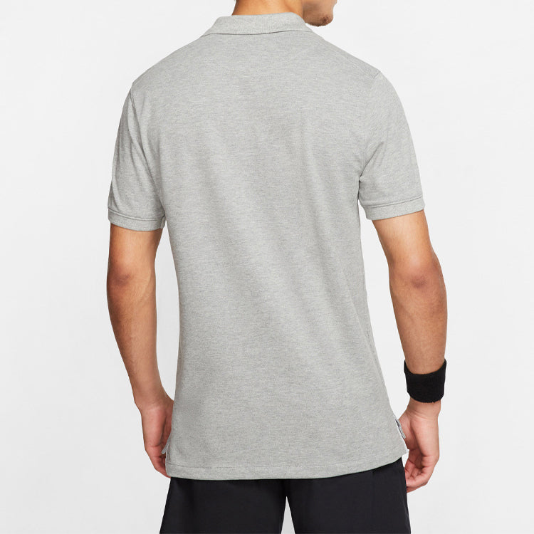 Nike The Nike Slim Fit Short Sleeve Polo Shirt Gray BQ4462-063
