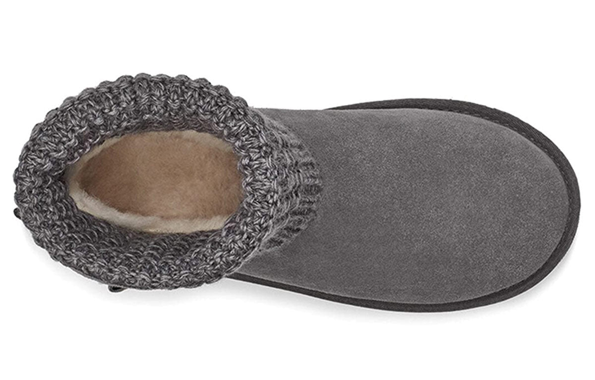 (WMNS) UGG Classic Solene Mini Cozy Stay Warm Outdoor Casual Gray 1113463-CHRC