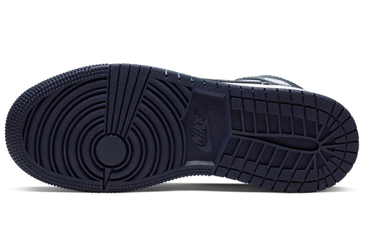 (GS) Air Jordan 1 Mid 'Obsidian' 554725-174
