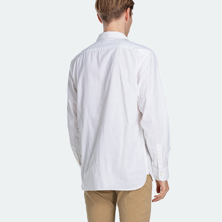 Men's Levis Casual lapel Long Sleeves Shirt White 85489-0001