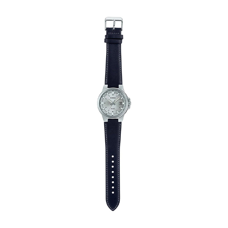 CASIO Quartz Waterproof Mens Silver Analog MTP-E173L-7AVDF