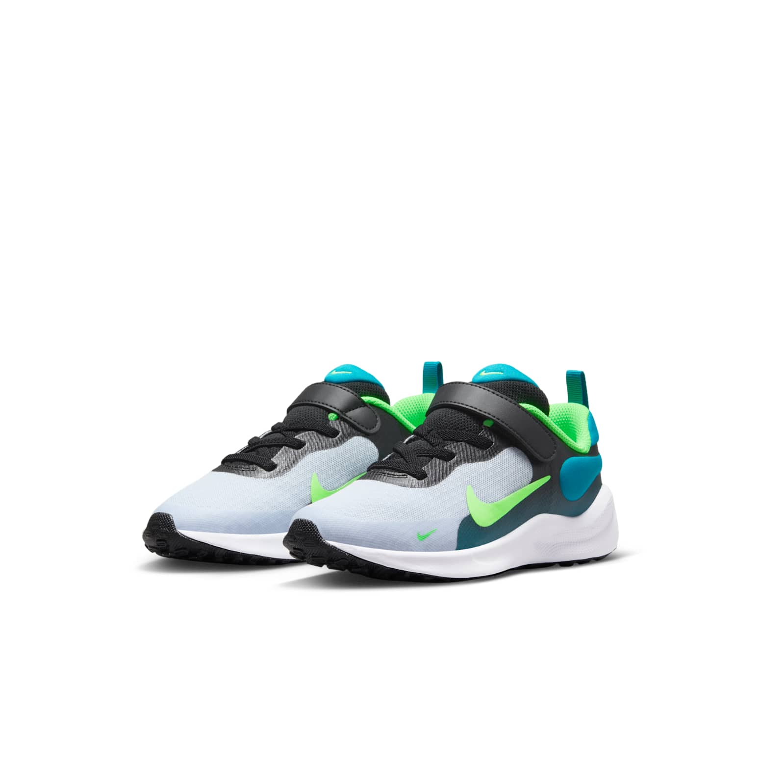 (PS) Nike Revolution 7 'Football Grey Green Strike' FB7690-005