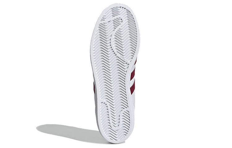 adidas Superstar 'Cloud White Collegiate Burgundy' EF9240