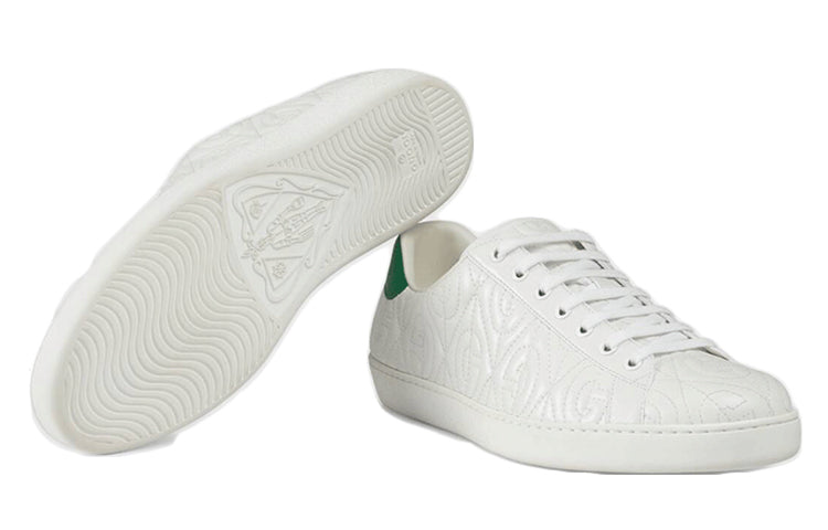 Gucci Ace G 'Rhombus  White' 598833-0R0A0-9063