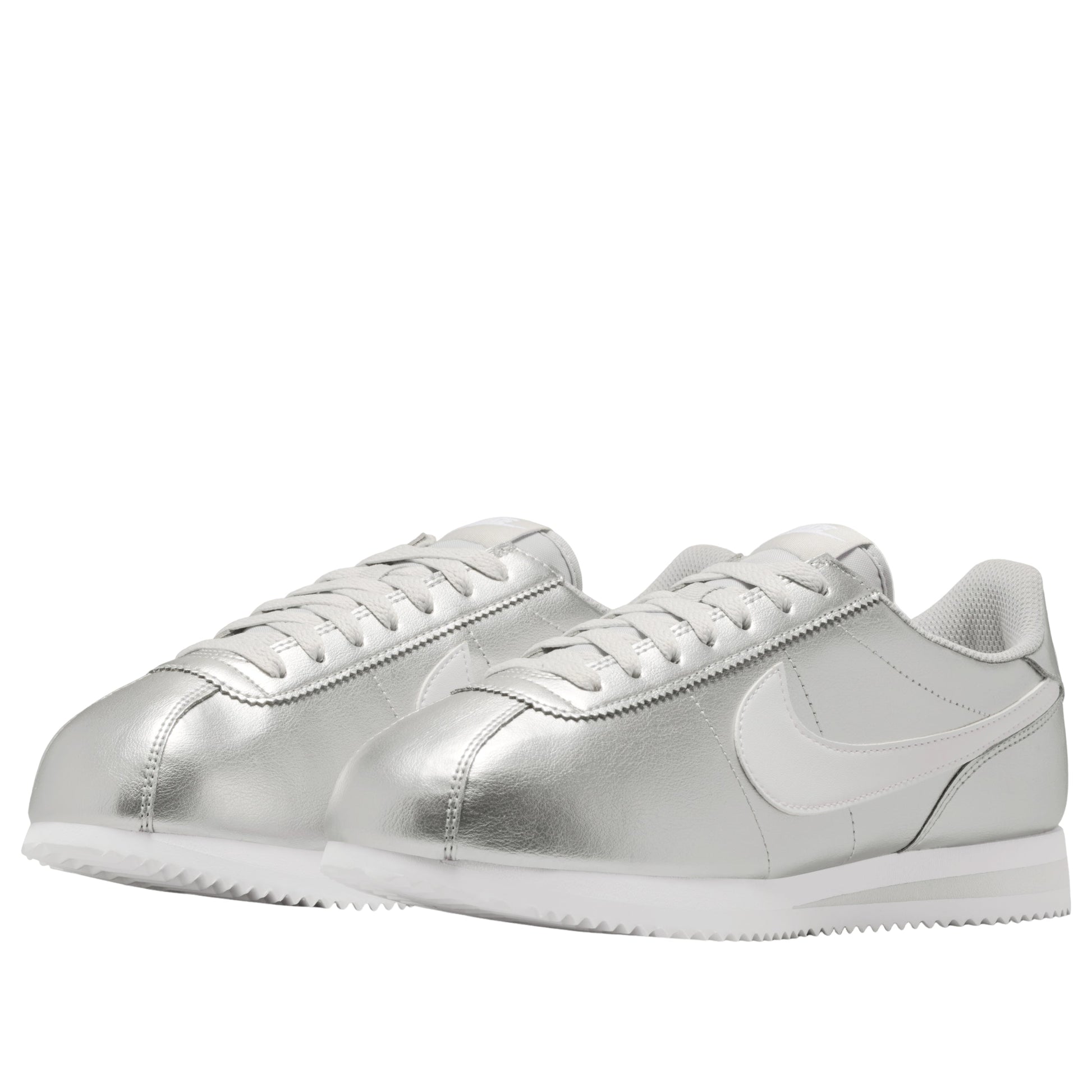 (WMNS) Nike Cortez 'Metallic Silver Grey Fog White' IR0042-001