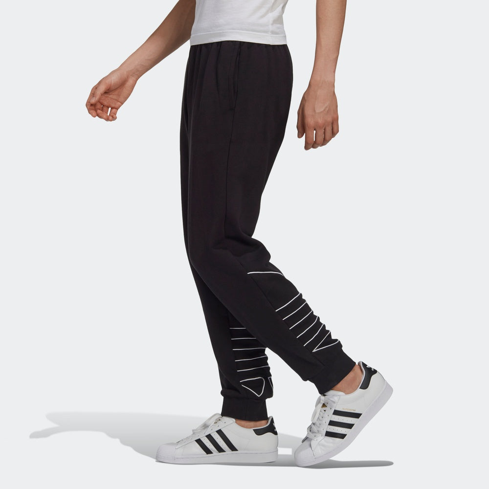 adidas originals B Trf Out Swtpt logo Printing Casual Knit Bundle Feet Sports Pants Black GF0223