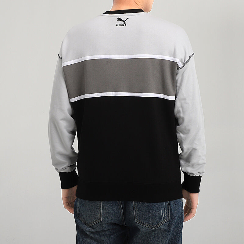PUMA Regular Fit Retro Sweatshirt 'Black White Grey' 530710-01