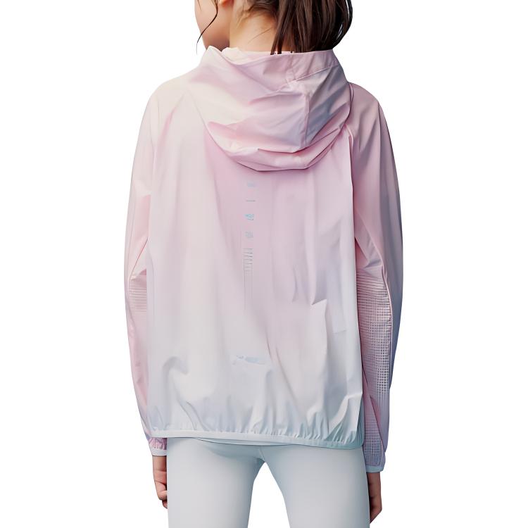 (GS) ASICS Hooded Jacket 'Pink White' 332241053058-0620