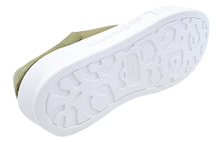 Alexander McQueen Deck Skate Plimsoll Lace Up 'Khaki Green' 654594W4PQ13227
