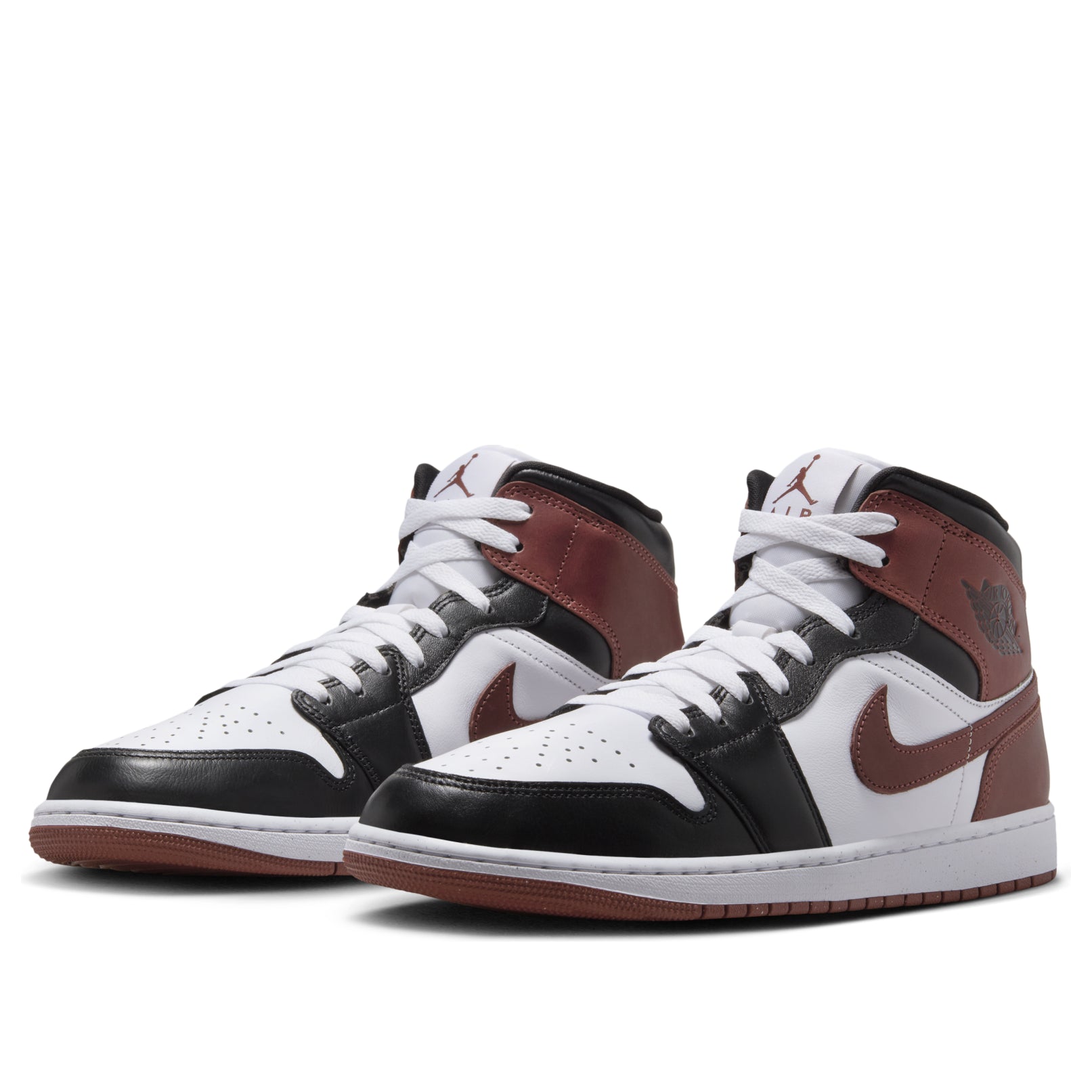 Air Jordan 1 Mid 'White Red Black' HF3216-102