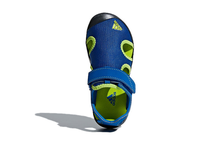 (GS) adidas Captain Toey K Velcro Outdoor Flat Heel Sports Blue Green Sandals 'Blue Green' CM7639