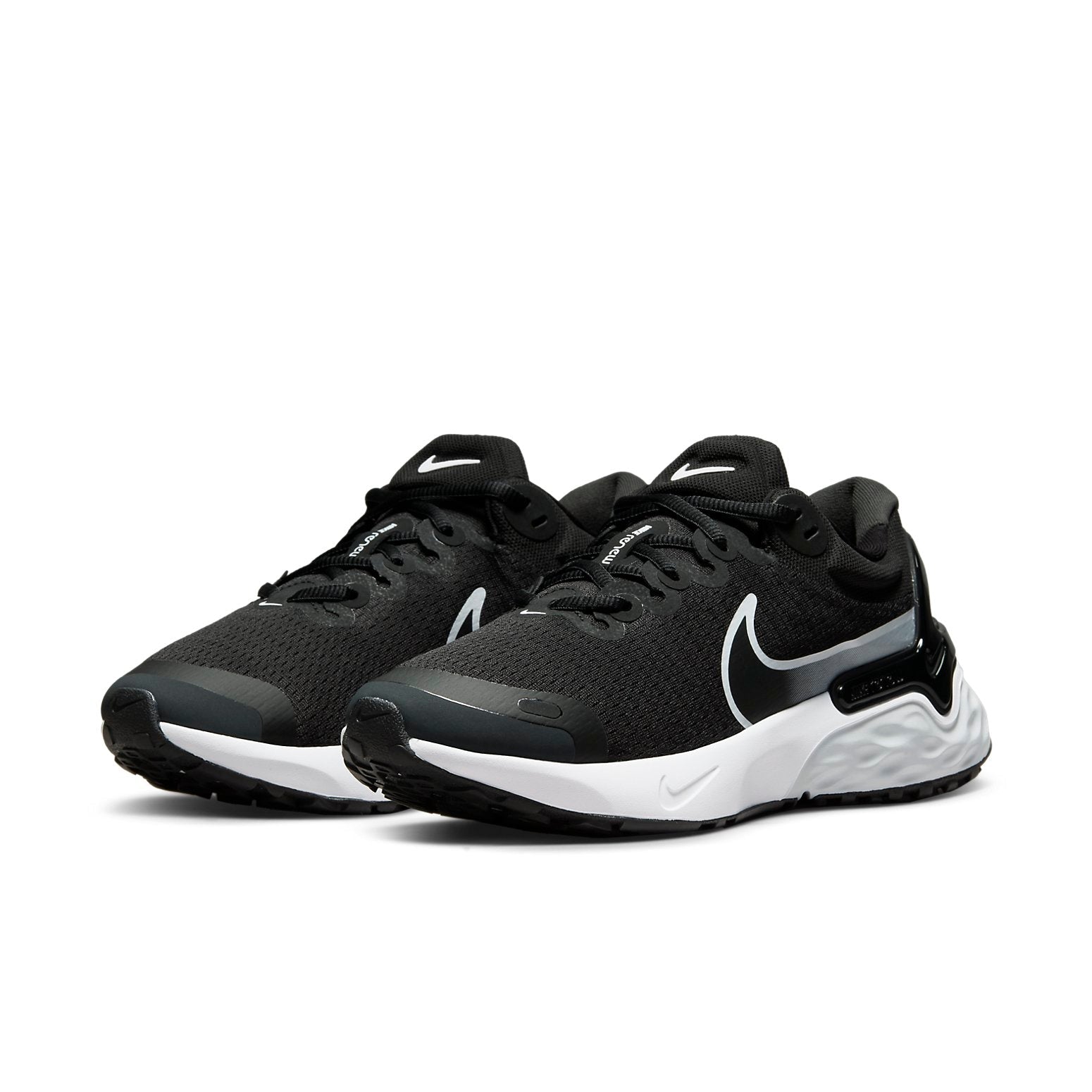 (WMNS) Nike Renew Run 3 'Black White' DD9278-001