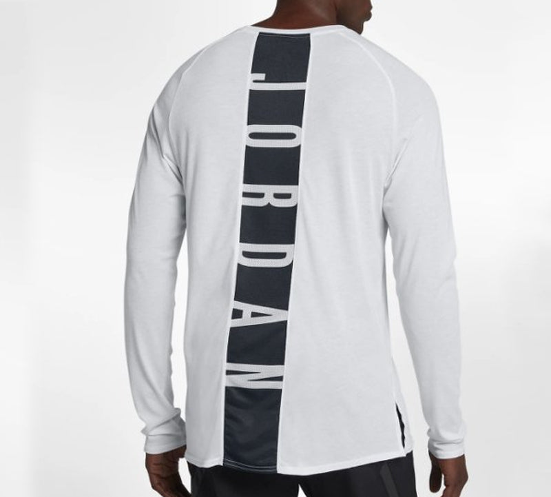 Air Jordan 23 Alpha Dri-Fit Back Printing Long Sleeves White 926437-100