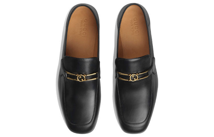 Gucci Interlocking G Loafers 'Black' 598348-06F10-1000