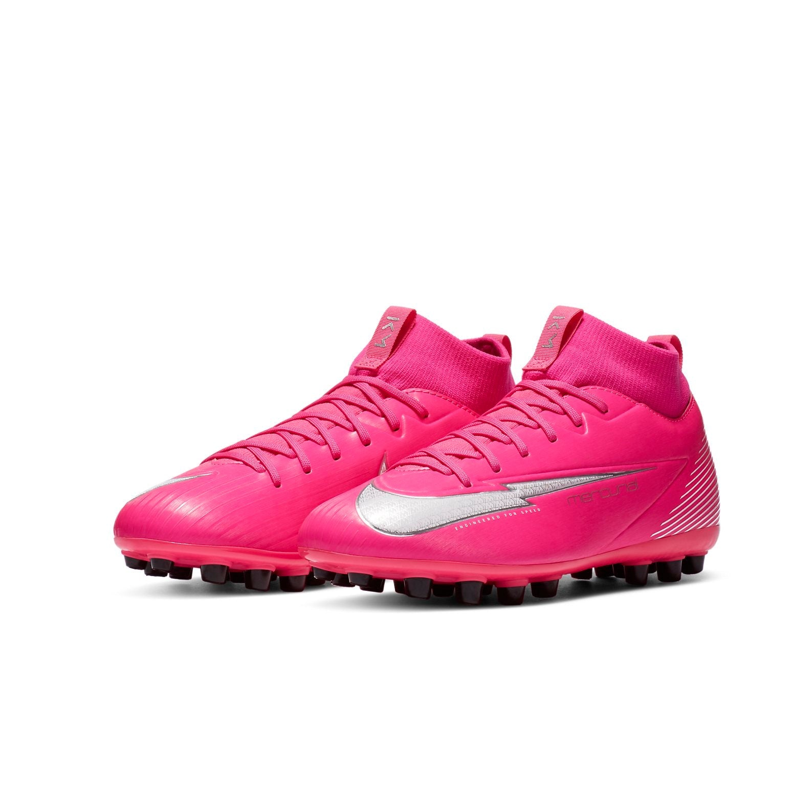 (GS) Nike Mercurial Superfly 7 Academy KM AG Artificial Grass 'Pinkred Black White' DB5610-611