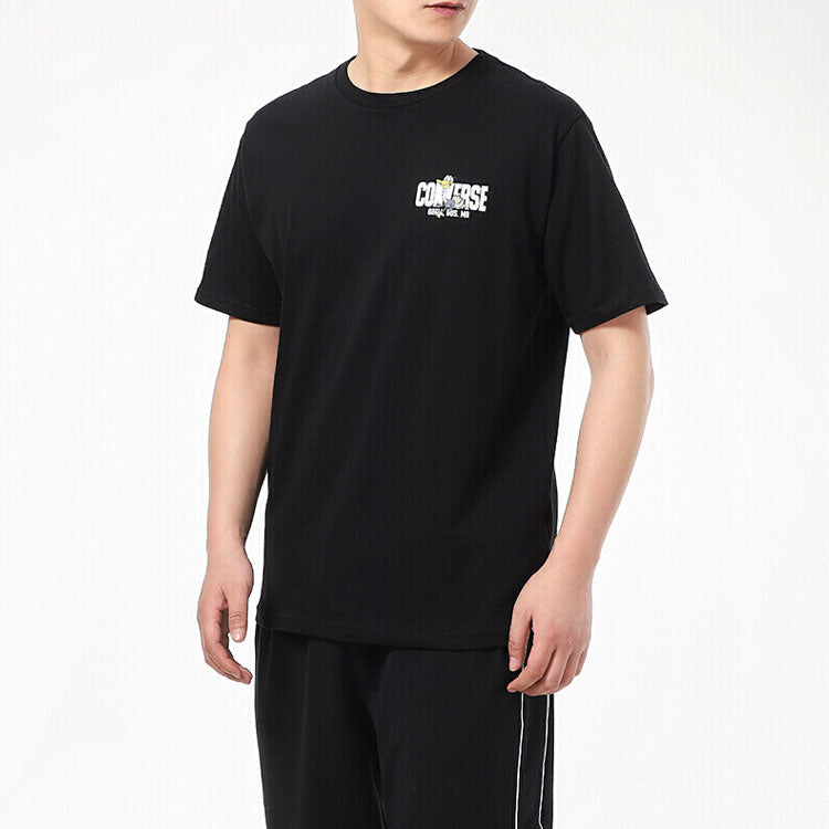 Converse Keep Moving Short Sleeve T-Shirt Asia Sizing 'Black' 10021124-A01